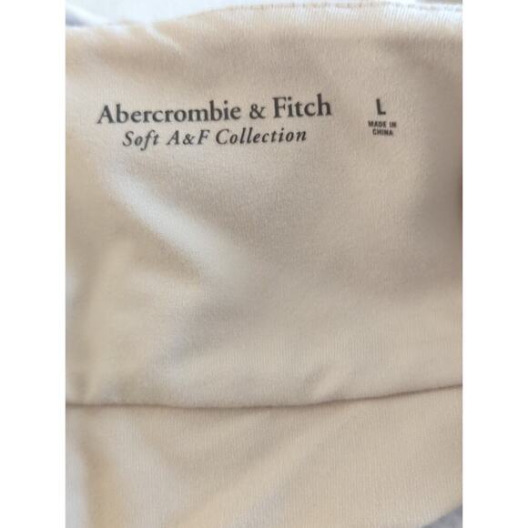 Abercrombie & Fitch Double-Layered Seamless Fabric Corset Bodysuit Beige LARGE - Picture 8 of 9
